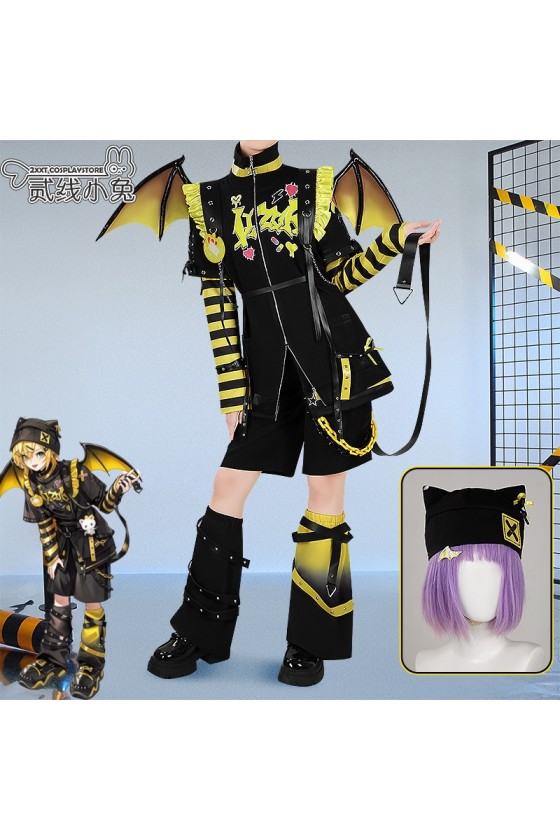 2XXT Cosplay Vtuber Uzuki Kou Devil's Nightmare Cosplay Costume